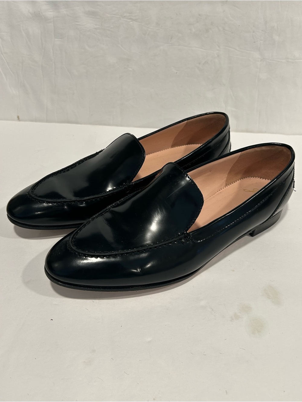 J.Crew Academy Loafers Black Patent Leather Women's Size 9 Preppy Academia